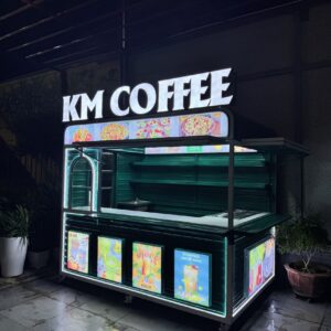 Kiosk lưu động bán Coffee