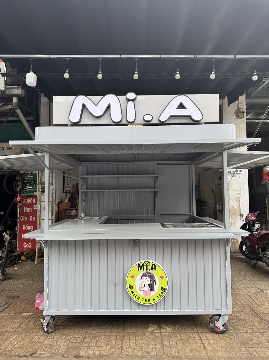 Kiosk bán hàng ăn vặt