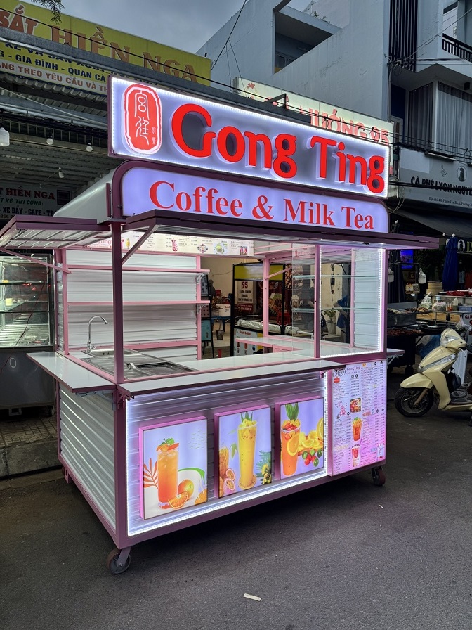 Kiosk bán trà sữa