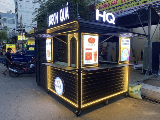 Kiosk lưu động bán Trà