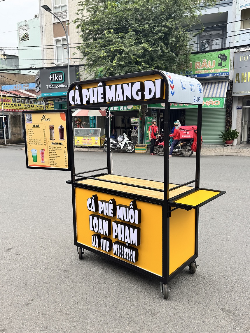 Quầy bán hàng cà phê muối