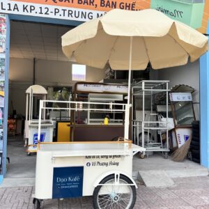 Alternative view of Xe ba bánh bán cafe, trà sữa
