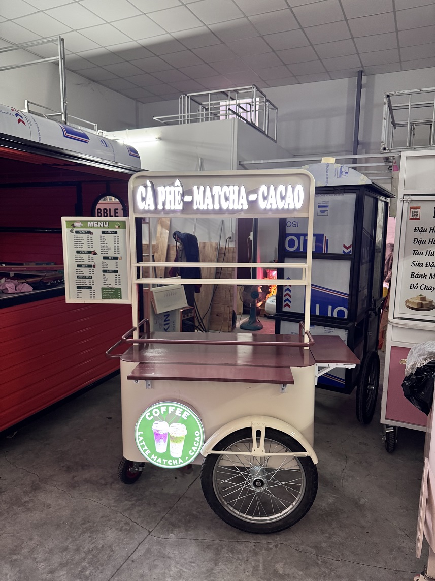 Xe ba bánh bán cafe, trà sữa - Ảnh 16