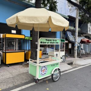 Xe đẩy ba bánh trà sữa