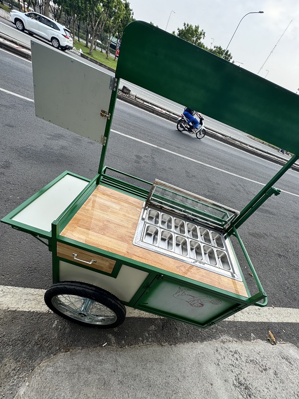 Xe đẩy ba bánh trà sữa - Ảnh 4