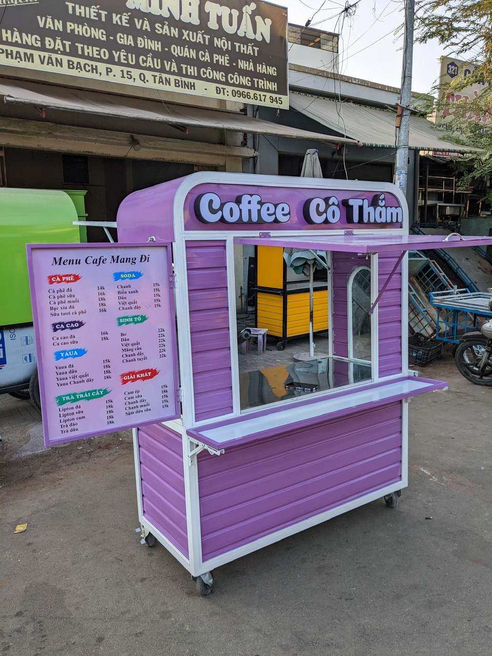 Quầy xe bán cafe lưu động