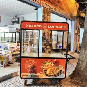 Xe đẩy bán xôi lưu động