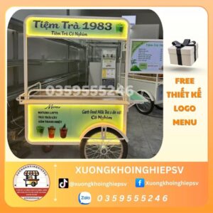 Xe đẩy bán trà
