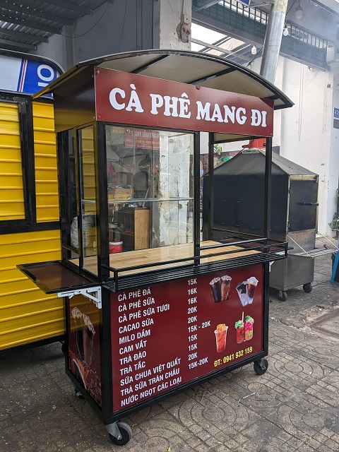 Xe đẩy bán coffee - Ảnh 5