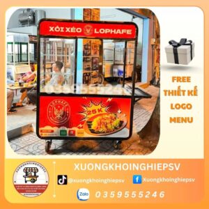 Xe đẩy bán xôi